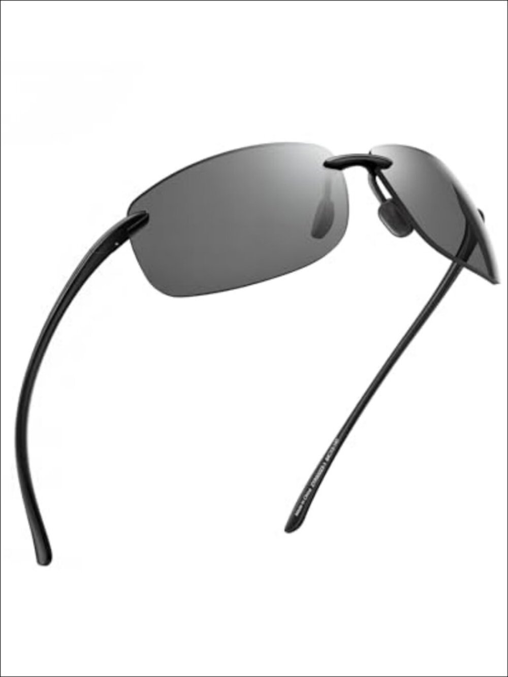 Rimless TR90 Polarized UV400 Sport Sunglasses for Driving Running Golf